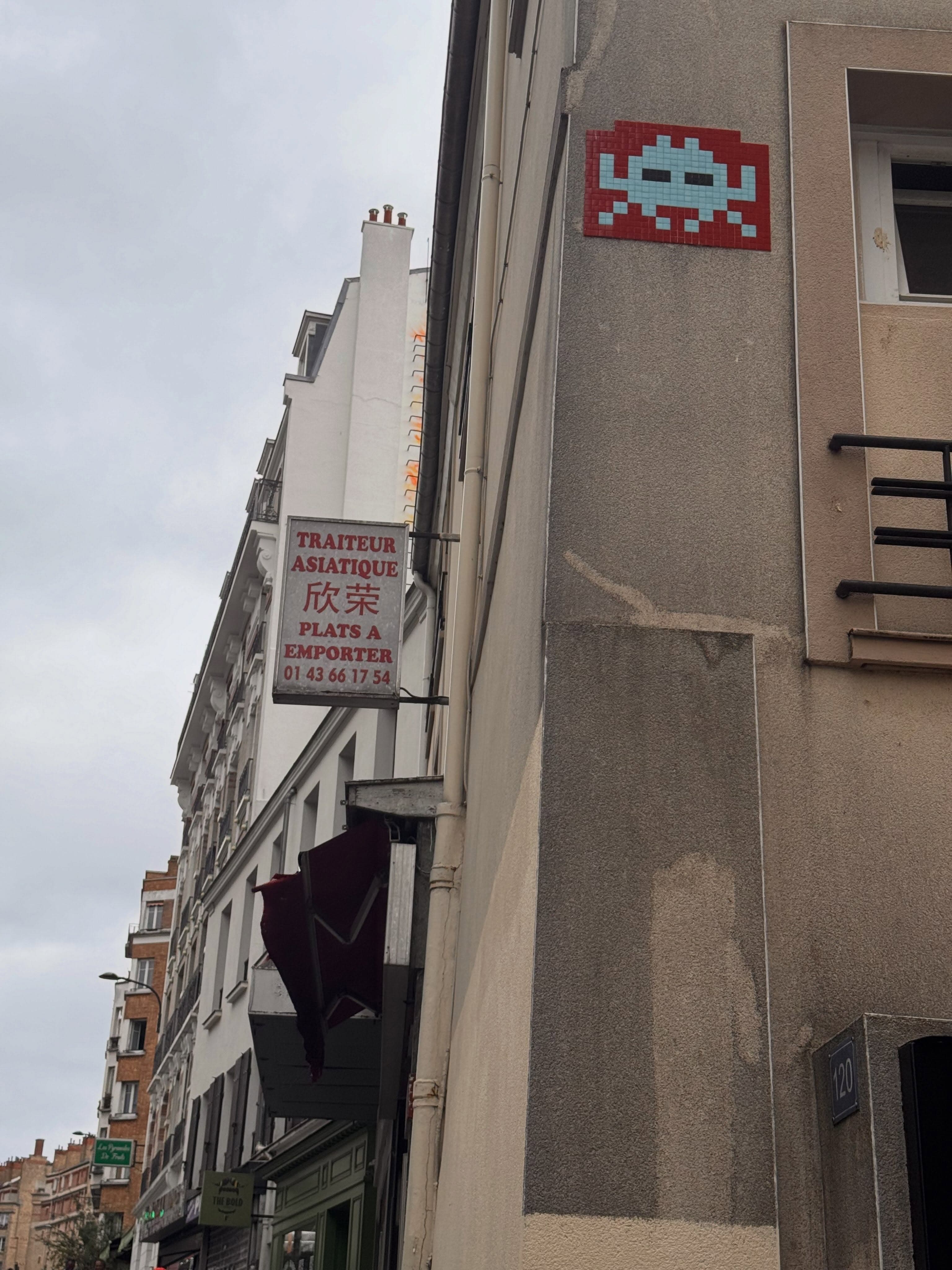 Photo by @adrien_chasse_invaders in Rue des Pyrénées.