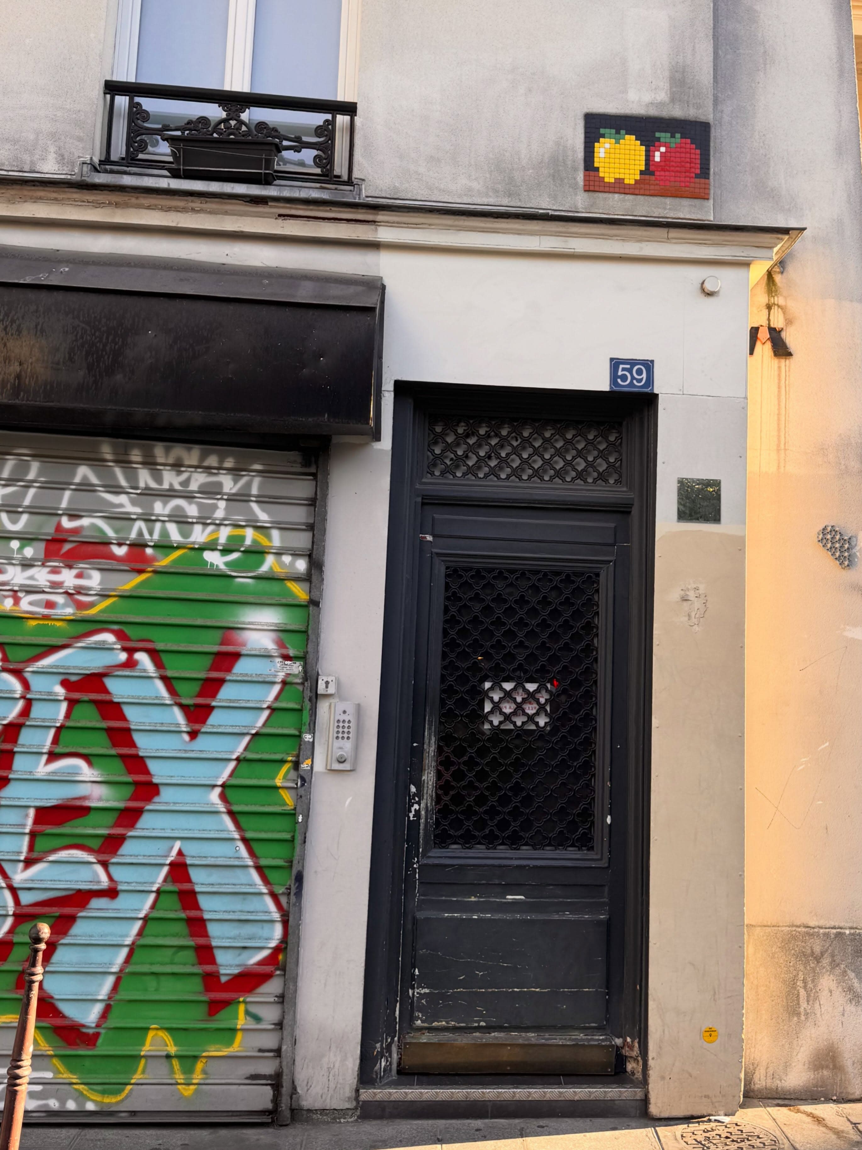 Photo by @adrien_chasse_invaders in Rue de Turbigo.